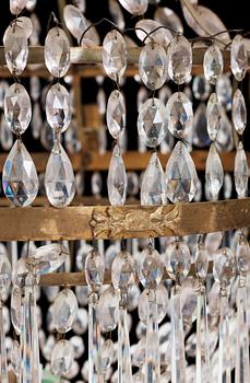 A late Gustavian circa 1800 seven-light chandelier.