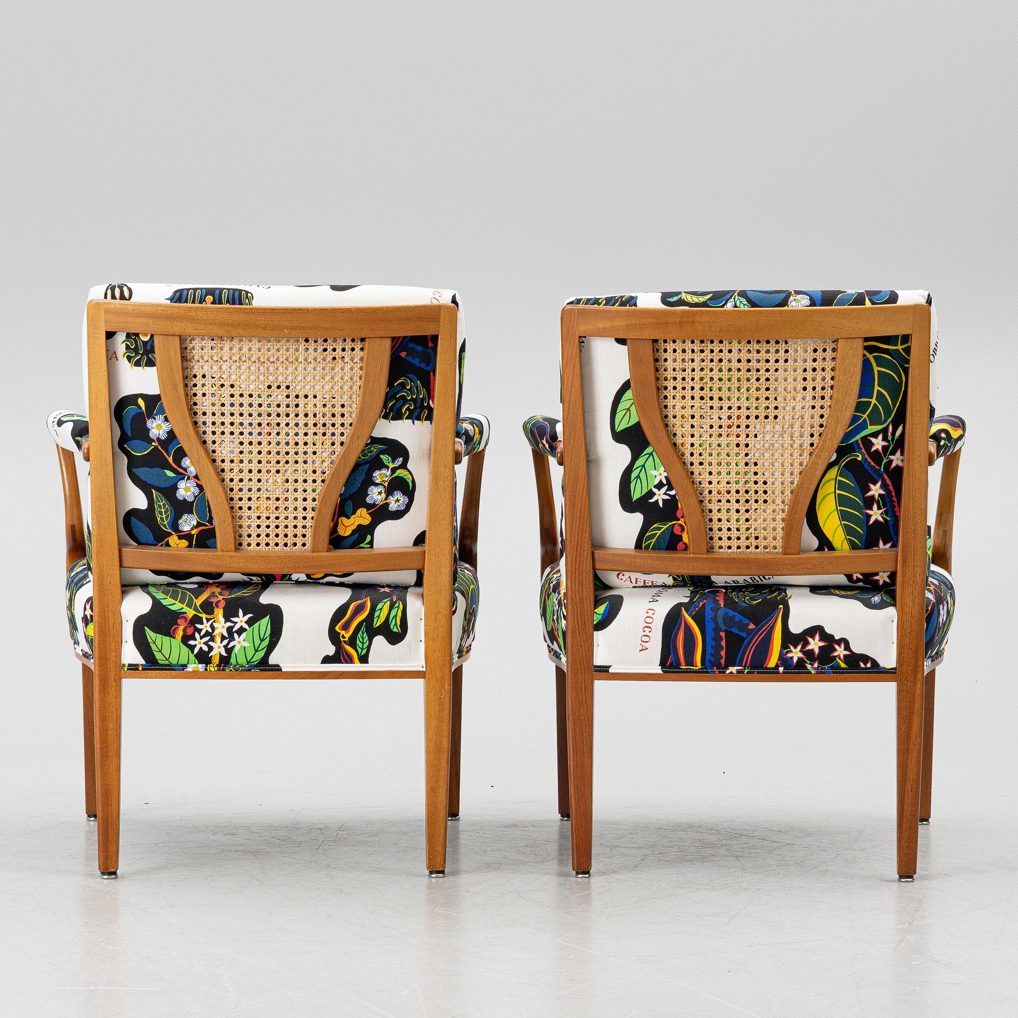 Josef Frank, a pair of model 969 armchairs, Svenskt Tenn, 2014.