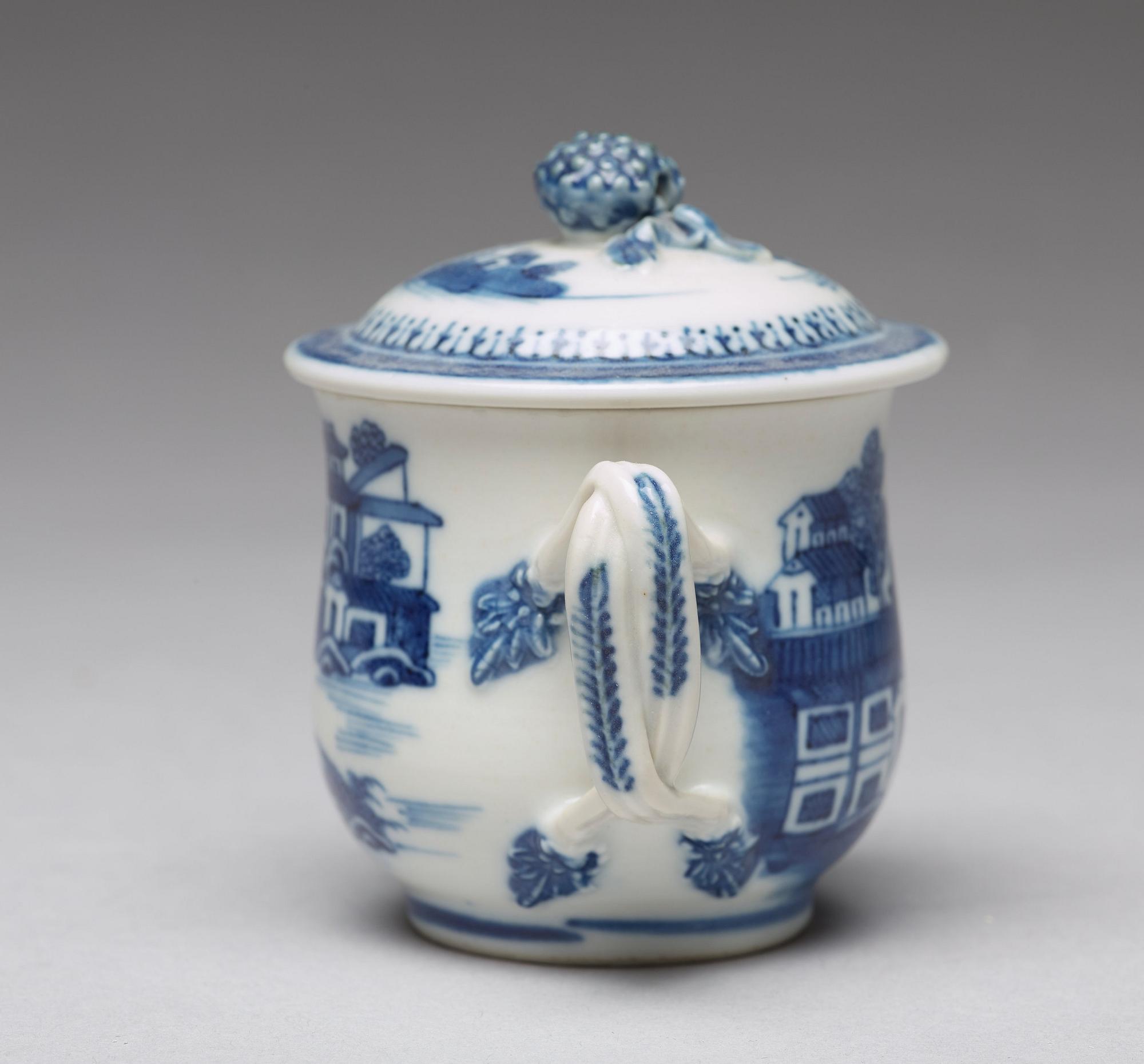 A set of ten blue and white custard cups with covers, Qing dynasty, Qianlong (1736-95).