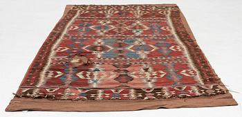 An Antique Mut kilim, central Anatolia, c. 250 x 130 cm.