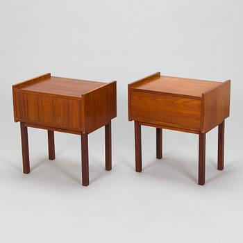 Sängbord, ett par, 1900-talets mitt.