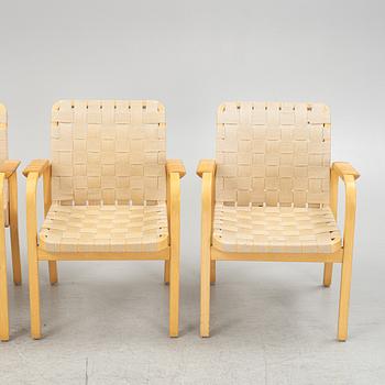 Alvar Aalto, armchairs, 4 pcs, model 45, Artek, Finland.