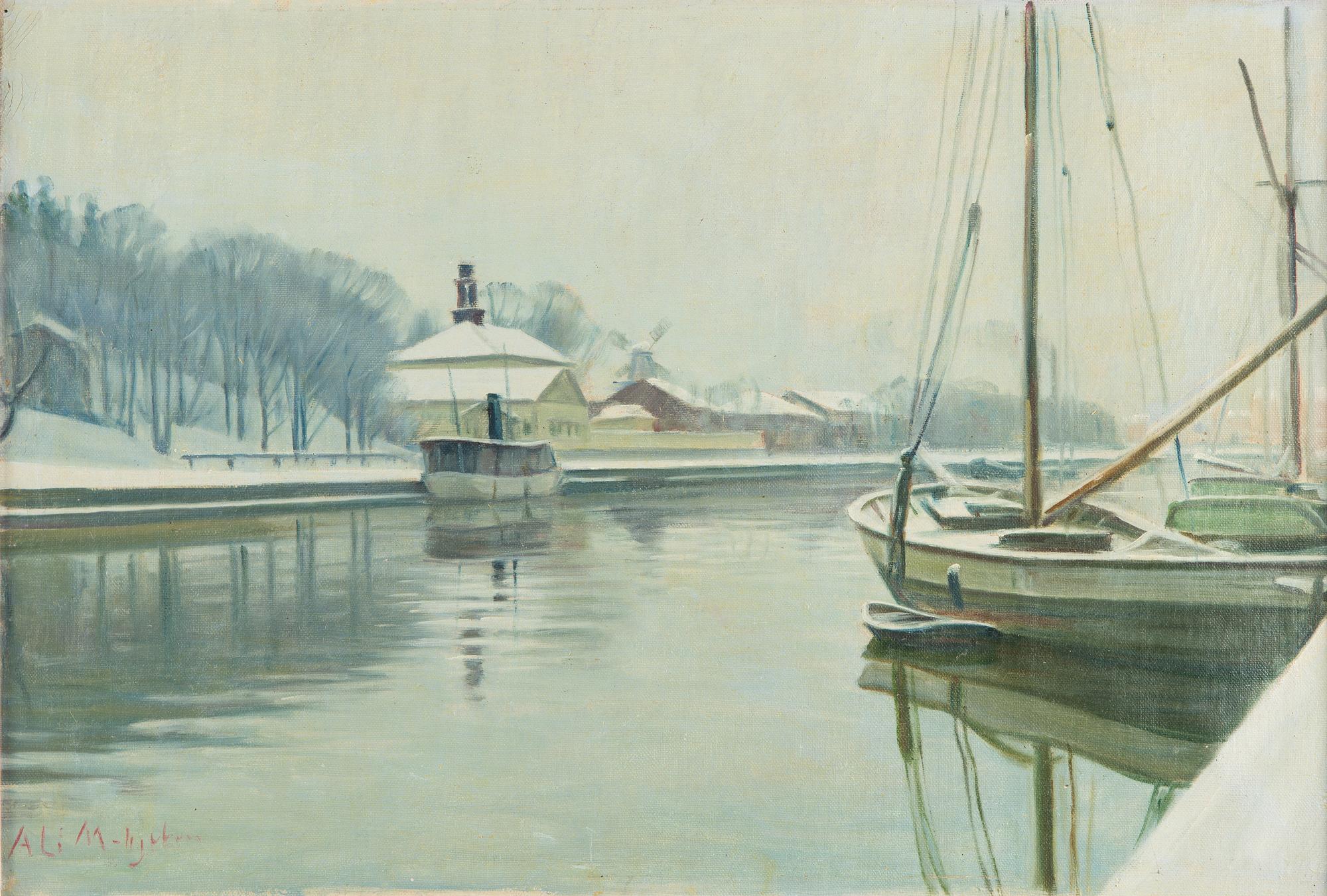 Ali Munsterhjelm, Aura River During Winter.
