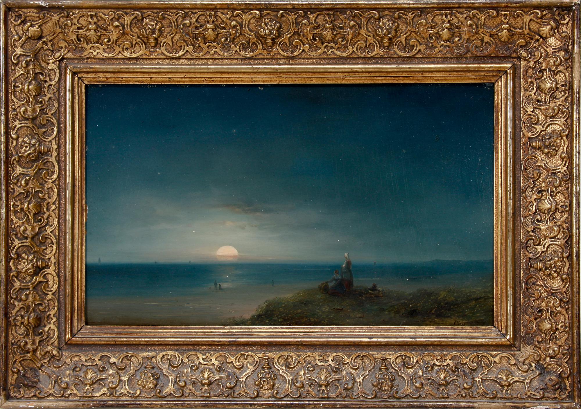 GERTRUD WRÅKE LINDQVIST, olja på pannå. Monogramsign.