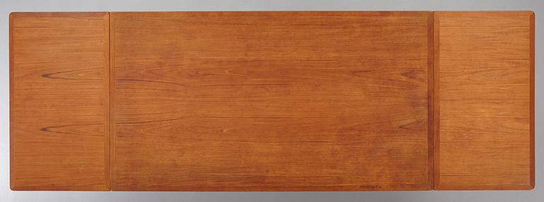 Hans J. Wegner, a teak, beech and brass dining table by Andreas Tuck, "AT-314", Denmark 1950-60's.