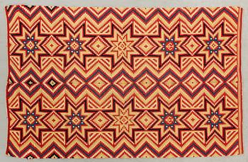 A Swedish flatweave quilt Scania later part of the 19th century ca 174 x 105 cm.