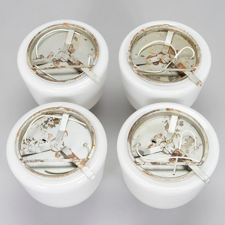 Paavo Tynell, taklampor, 4 st, modell 80112, Idman 1900-talets mitt.