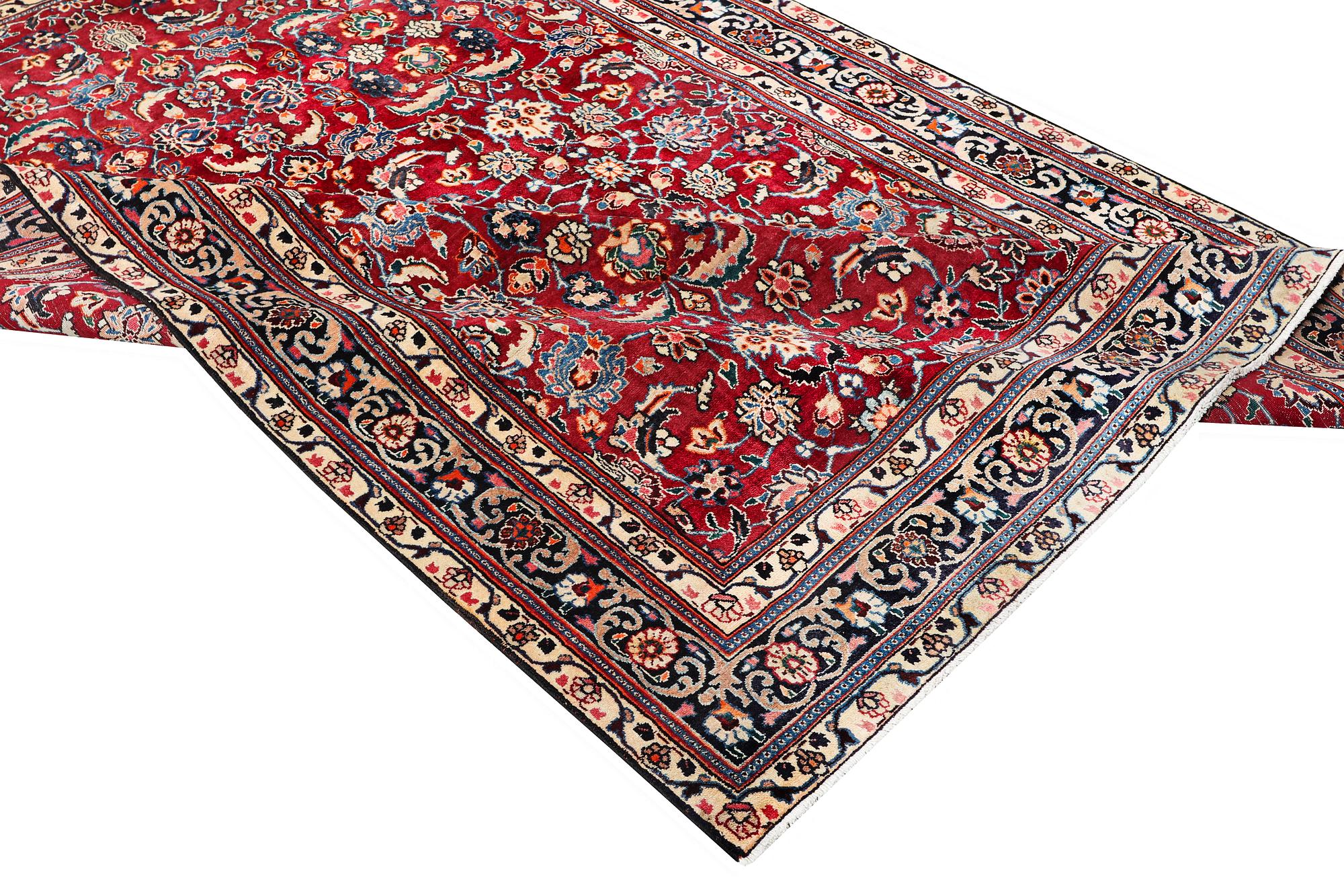 A carpet, Moud, ca 298 x 196 cm.