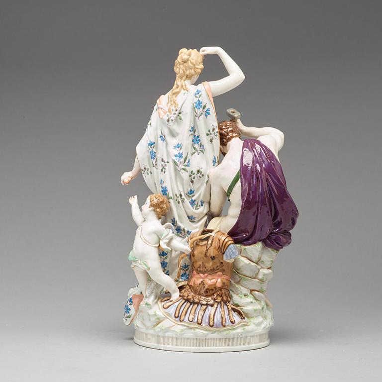 FIGURGRUPP, porslin. Berlin, 1800-talet slut.