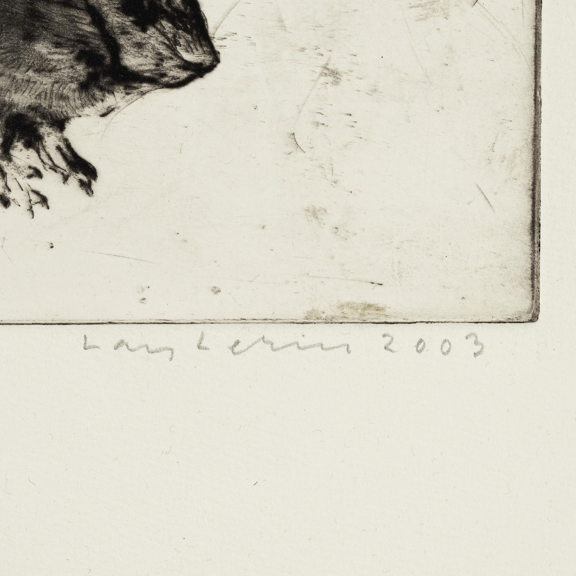Lars Lerin, "Skogsmus".