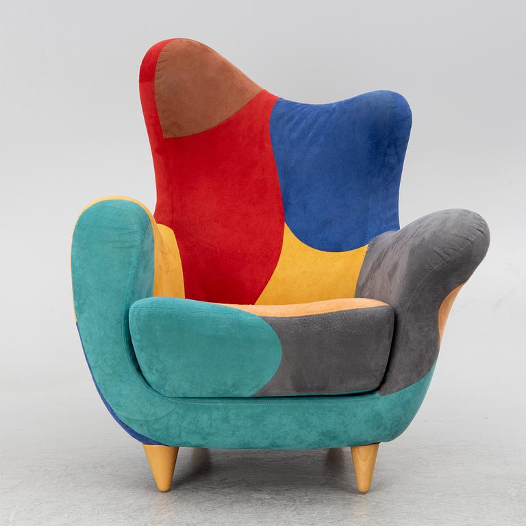 Javier Mariscal, fåtölj, "Alessandra", ur "Muebles Amorosos", för Moroso, Italien.
