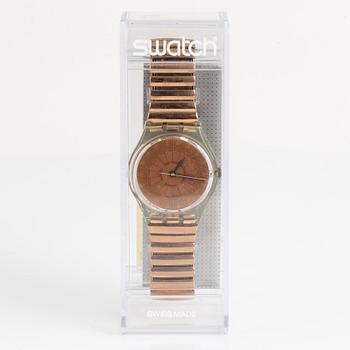 Swatch, Copper Dusk, wristwatch, 34 mm.