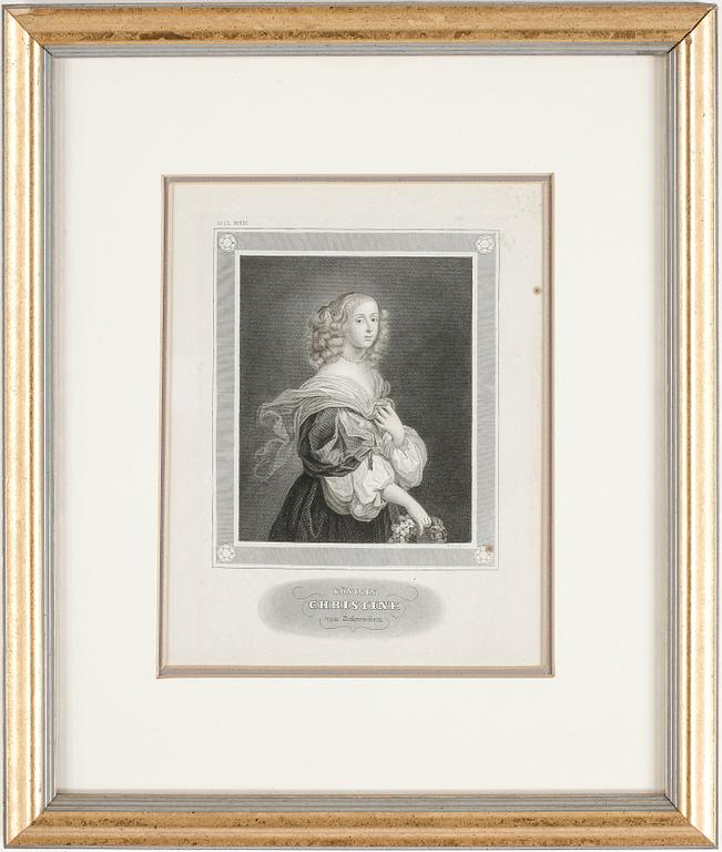 GRAVYRER, 4 st, SVENSKA REGENTER, 1800-tal.
