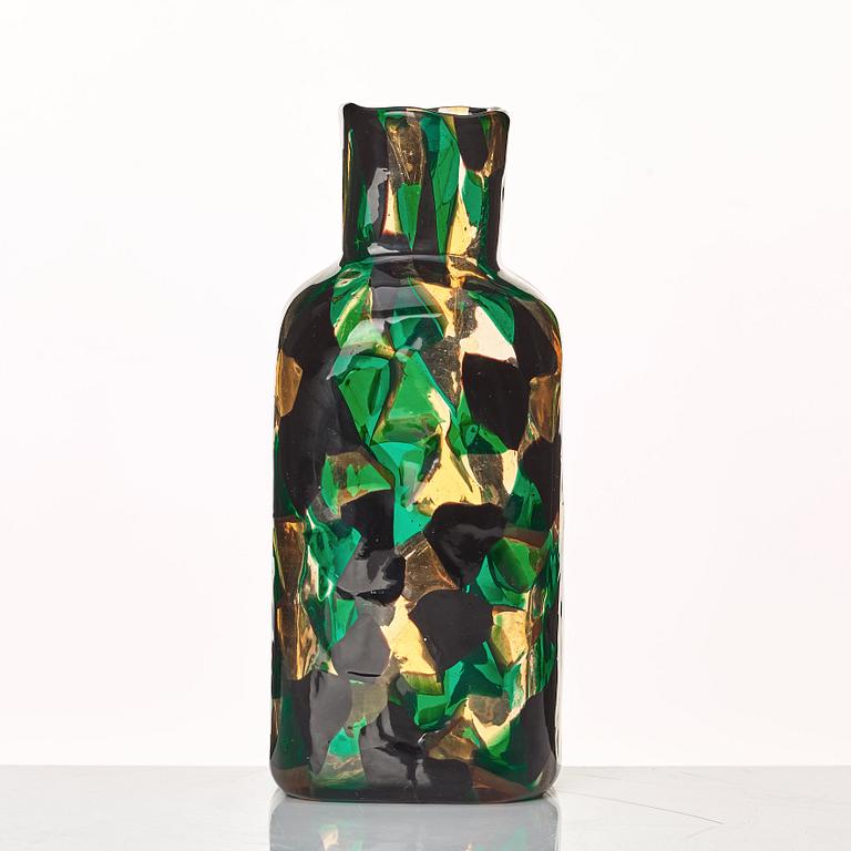 Fulvio Bianconi, a rare "Pezzato Americano" vase, Venini, Murano, Italy ca 1950, model 3541.