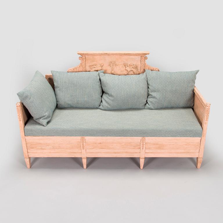 Soffa, gustaviansk, tidigt 1800-tal.