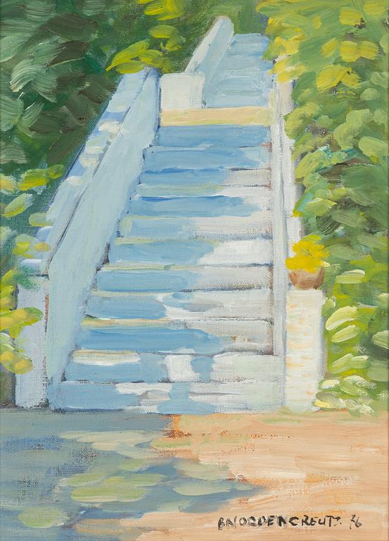 Brita Nordencreutz, oil on canvas, signed and dated -76.