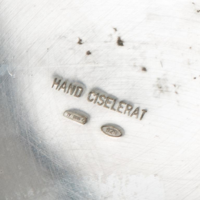 SKÅL PÅ FOT, sterlingsilver, utländska stämplar. 1900-talets första hälft. Vikt c:a 340 g.