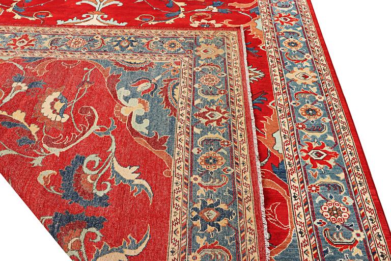 A Kazak carpet, c. 354 x 266 cm.