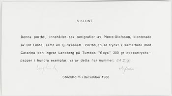 Pierre Olofsson, "5 klont", mapp.