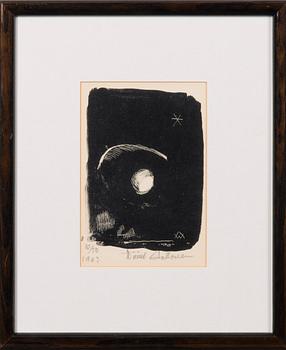 WÄINÖ AALTONEN, litografi, signerad och daterad 1963, numrerad 10/50.