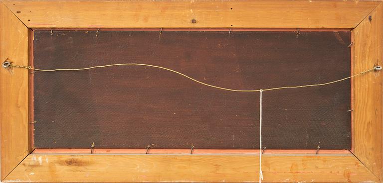 Severin Nilson, olja på pannå signerad.