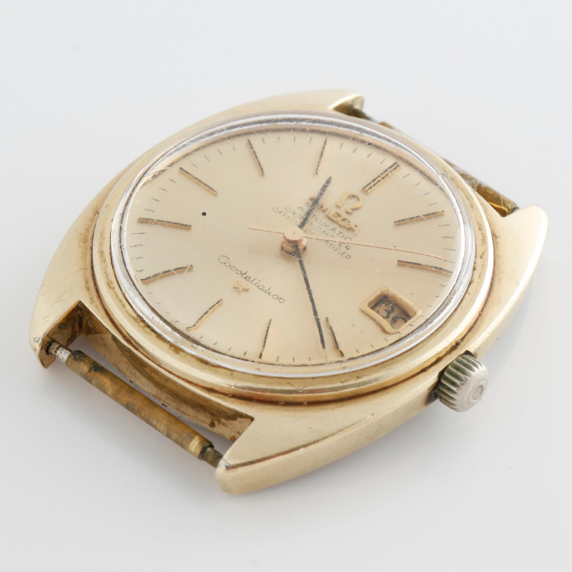 OMEGA, Constellation, Chronometer, wristwatch, 35 x 33 (40) mm.