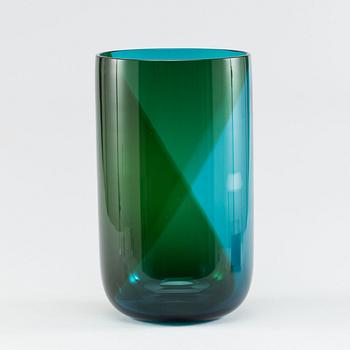 A TAPIO WIRKKALA GLASS VASE, Venini 1991.