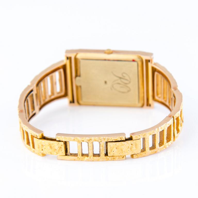 BJÖRN WECKSTRÖM, A 14K gold wristwatch "El Dorado", Lapponia, Finland 1982.