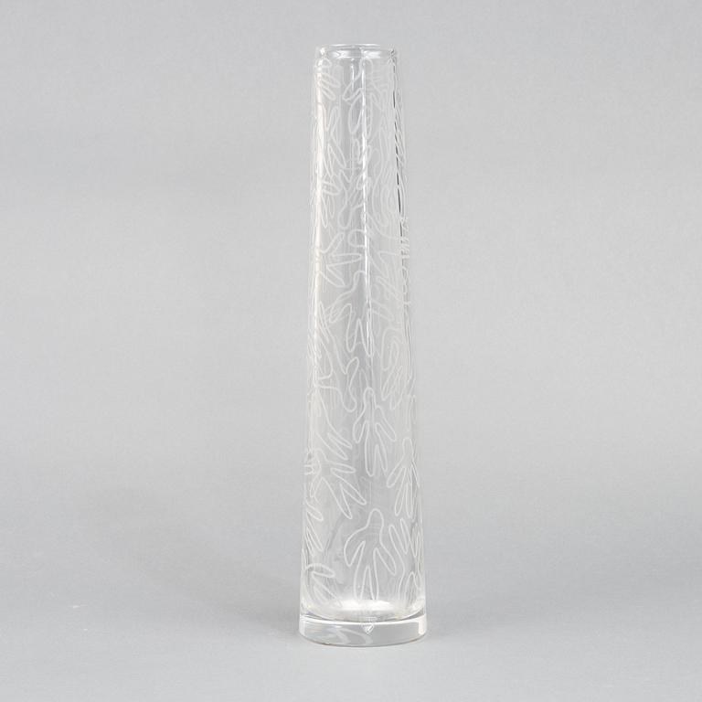 Martti Rytkönen, a glass vase, Orrefors Expo, 2000.