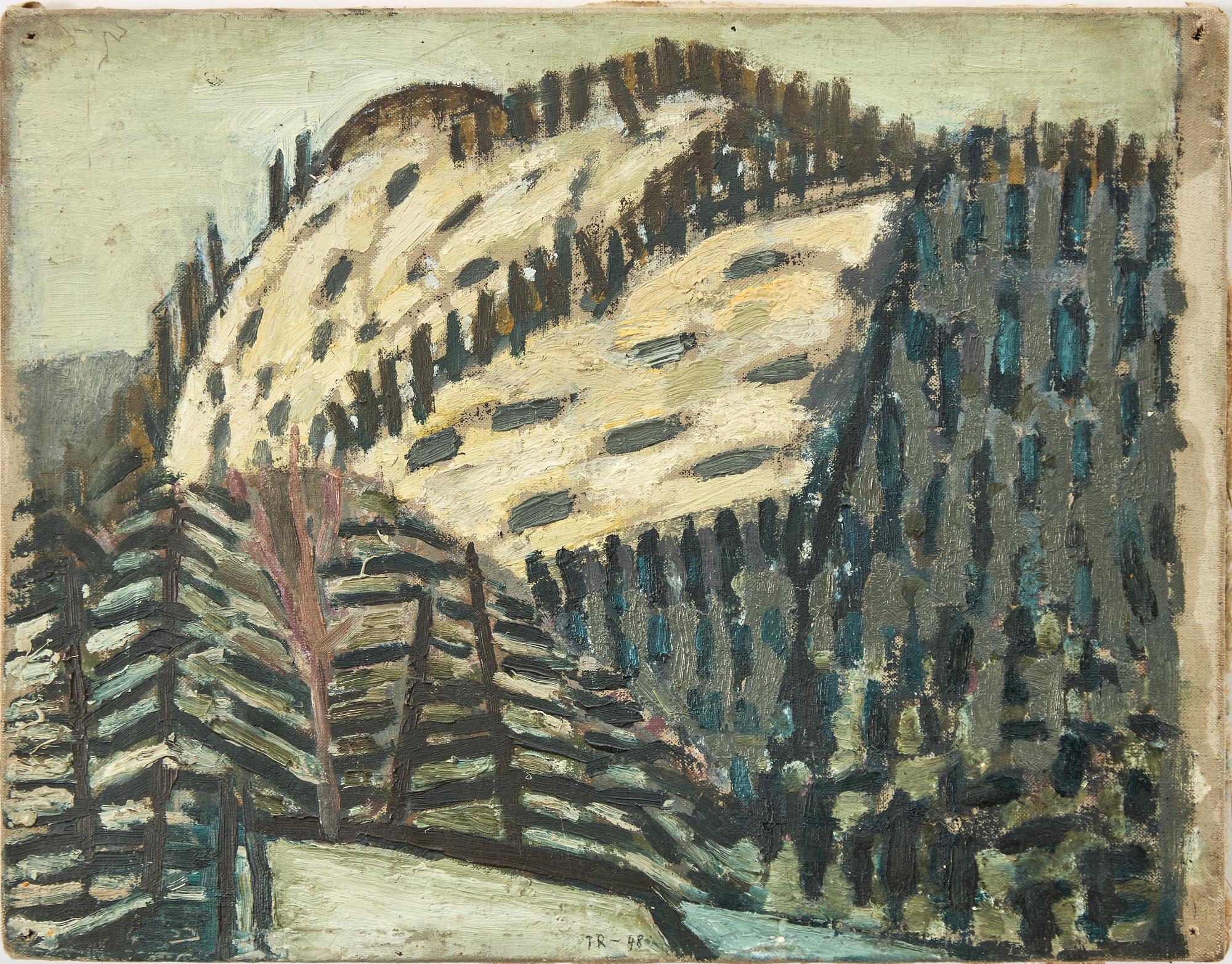 Torsten Renqvist, Vinterlandskap.