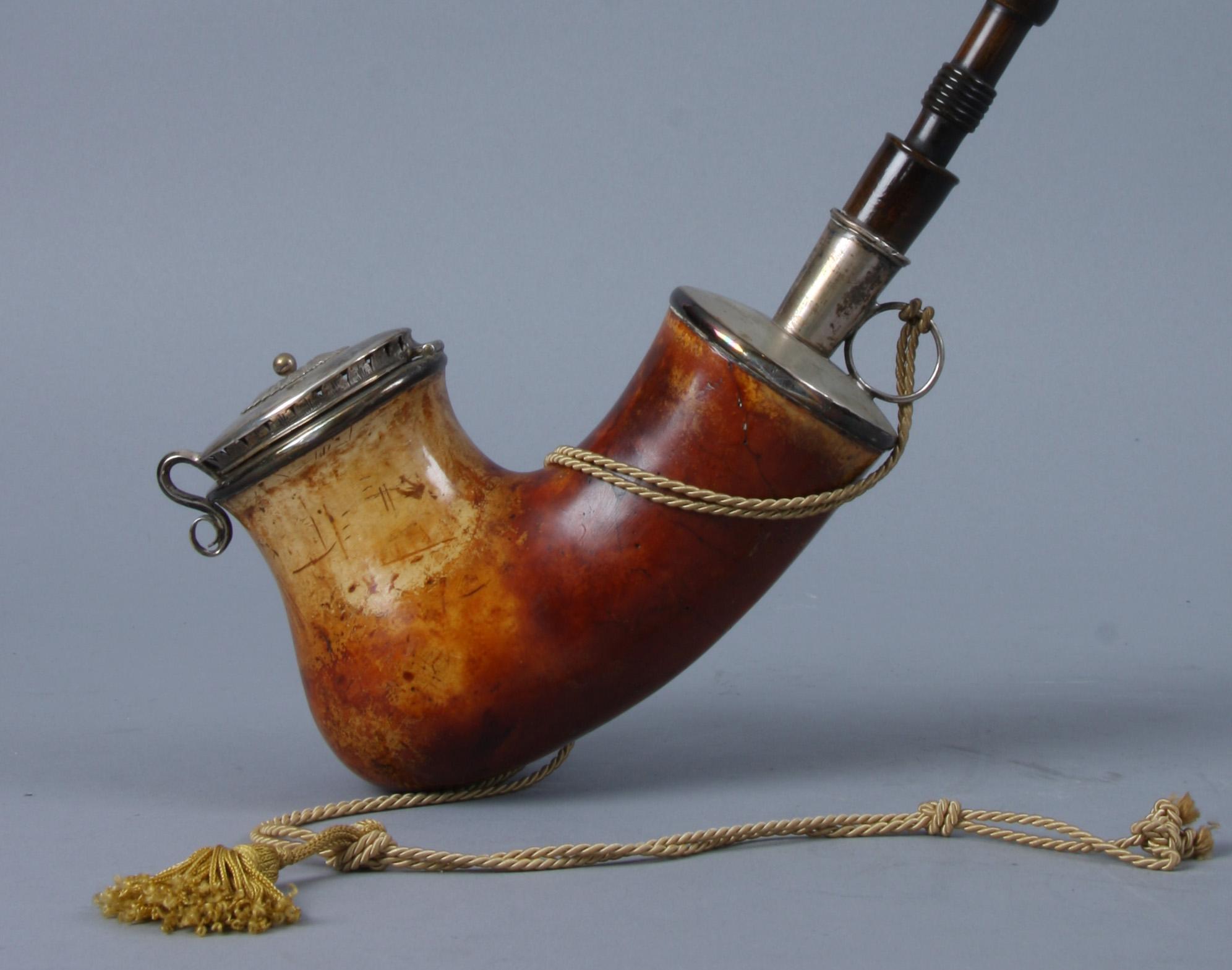 PIPA, delvis silver och sjöskum, otydliga mästarstämplar, Stockholm, 1807.