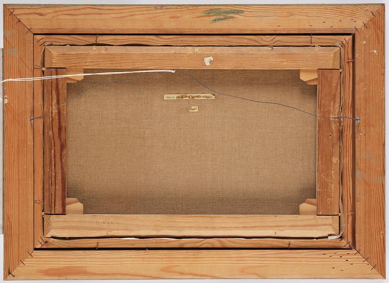 Oskar Bergman, Seascape with fish gulls.