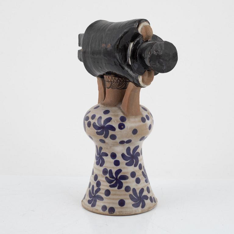 Lisa Larson, a stoneware figurine, 'Samhällsdebatten', Gustavsberg.