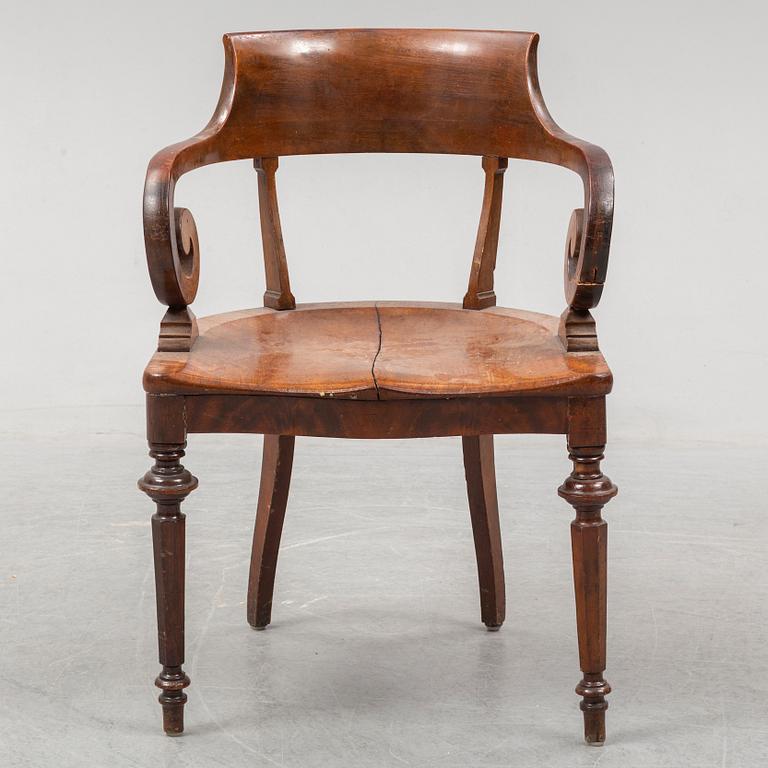 An 19th ct armchair.