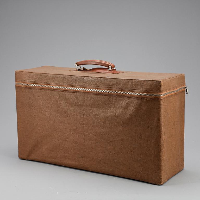 RESVÄSKA, för armbandsur, läder, Omega, 1900-talets mitt.