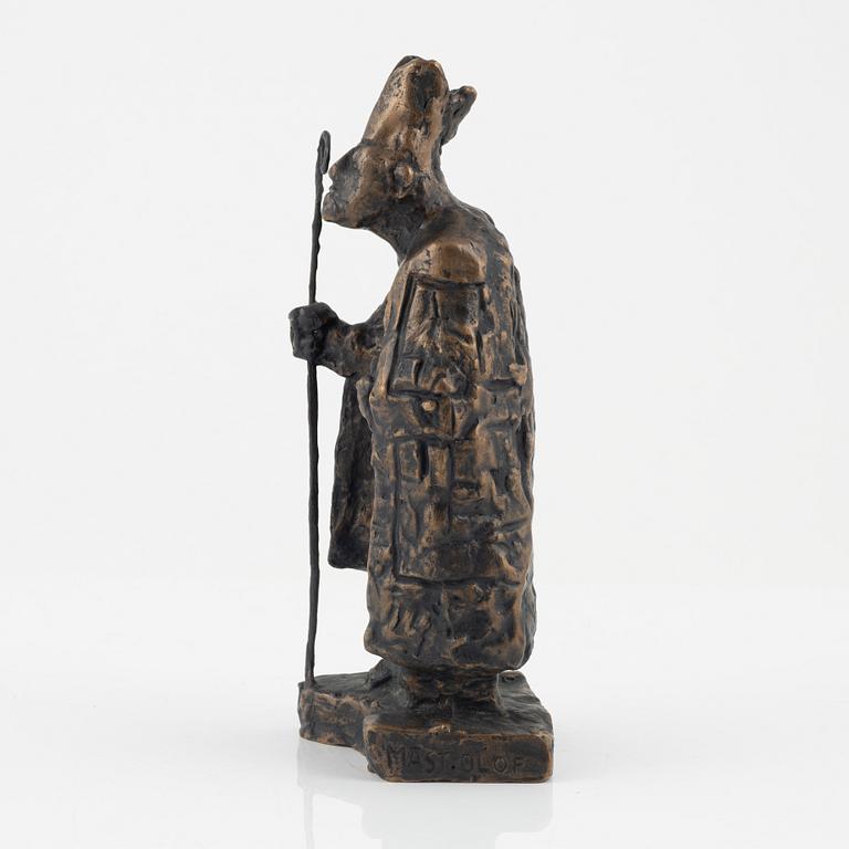 Bror Marklund, sculpture, signed, bronze, height 24 cm.