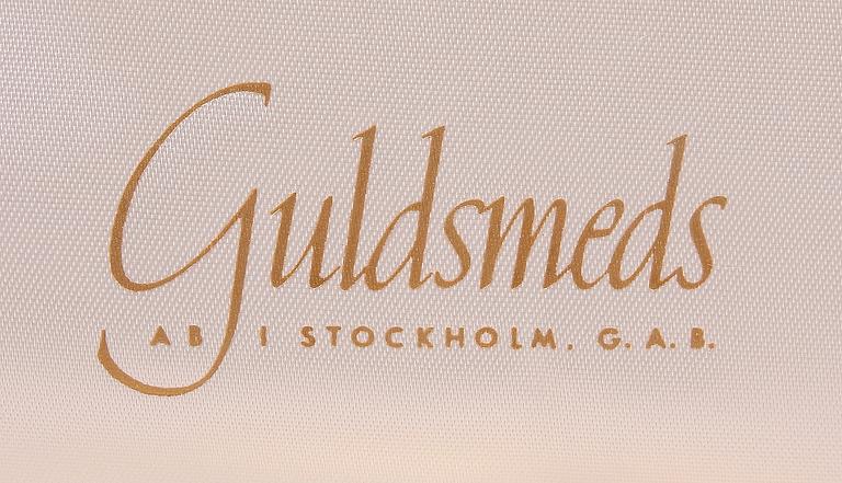 KAFFESKEDAR, 12+12, silver, bla Olga. Ceson resp GAB, 1960-tal.