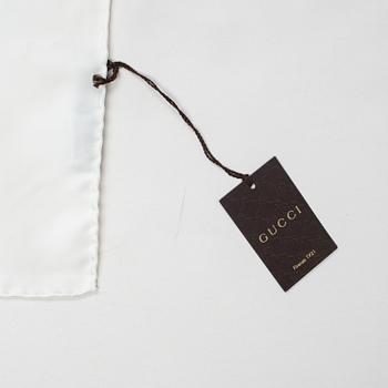Gucci, a twill silk scarf.