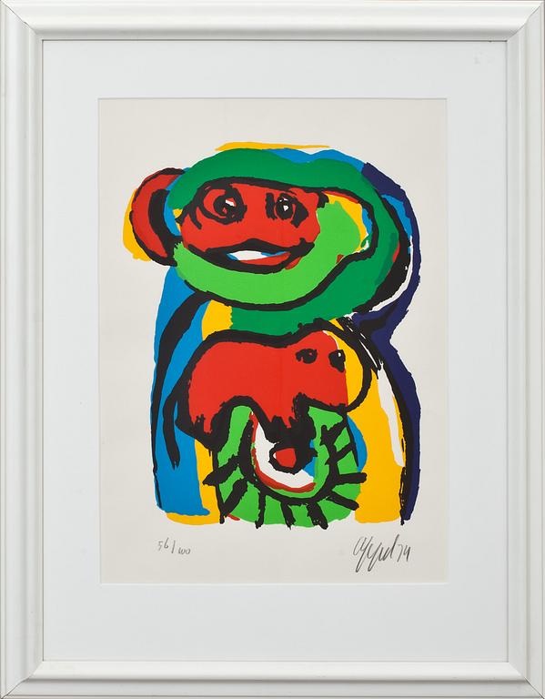 KAREL APPEL, litografi, sign o numr 56/100.