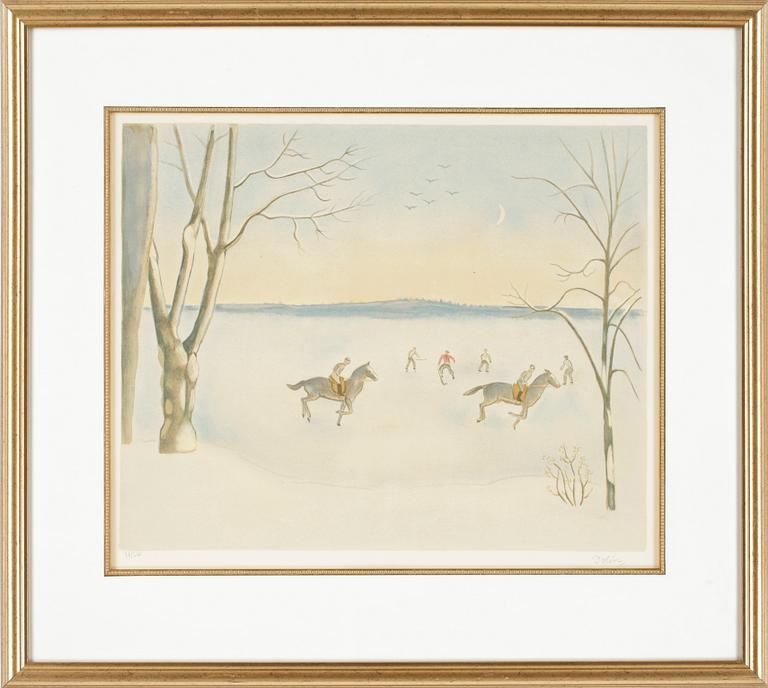 EINAR JOLIN, färglitografi, sign o numr 28/360.