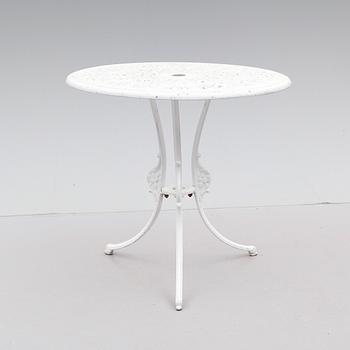 TRÄDGÅRDSBORD OCH STOLAR, 4 st, aluminium.