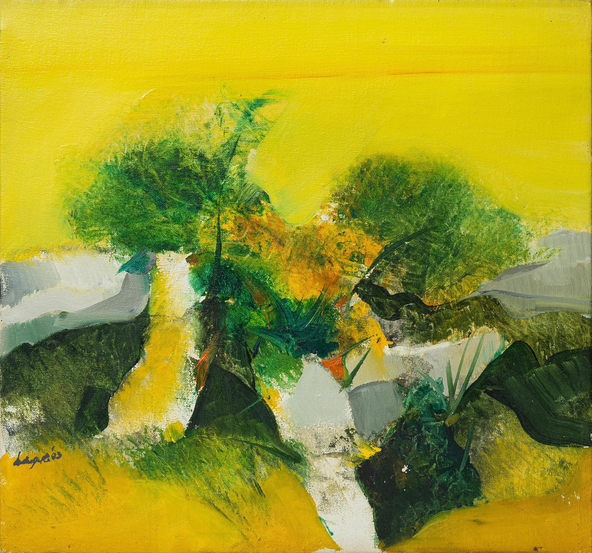 Dilip Dasgupta, Two landscapes.