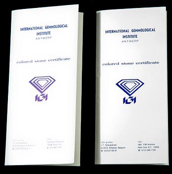 RUBINER, 2 st, fasettslipade, oinfattade, 0.45 ct resp 0.71 ct. Cert. IGI.