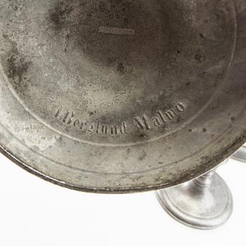 Candelabra 3 pairs late 19th century/around 1900 tin.