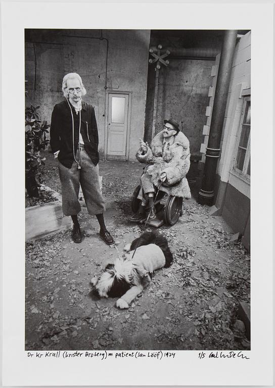 Carl Johan De Geer, photo, signed 1/5.