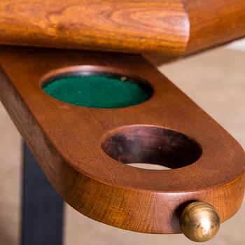 A hexagonal game table, 21st century.