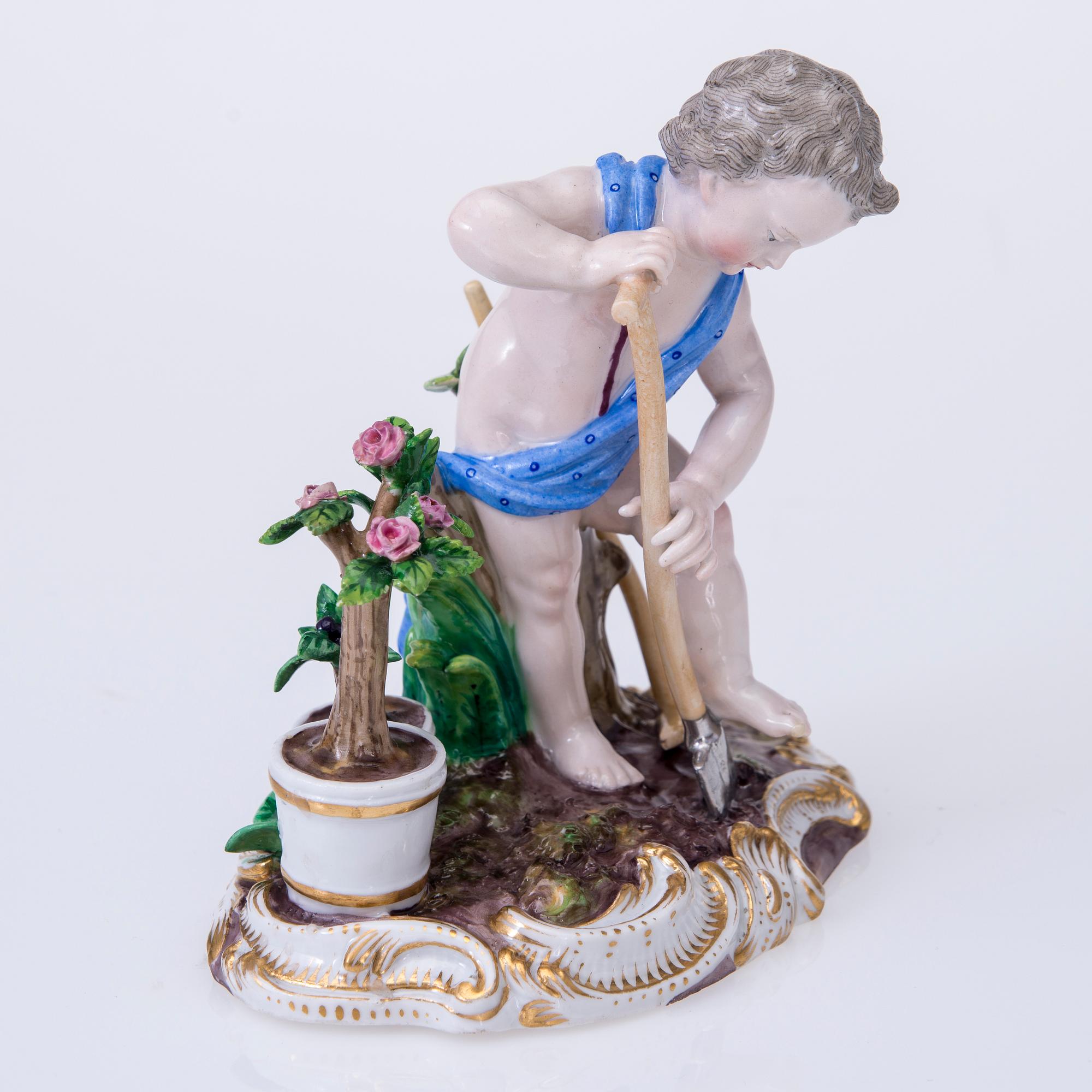 FIGURIN, porslin, Meissen, Tyskland, 1800-tal.