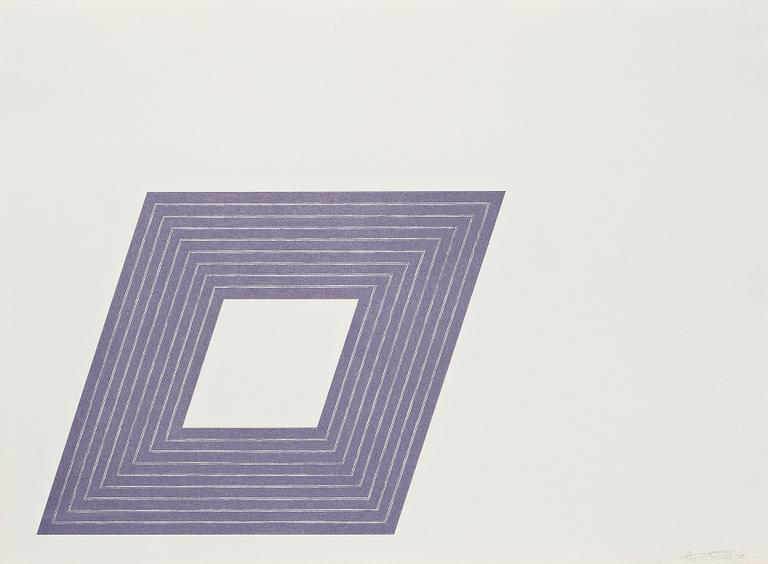 Frank Stella, "Carl André", ur "Purple Series".