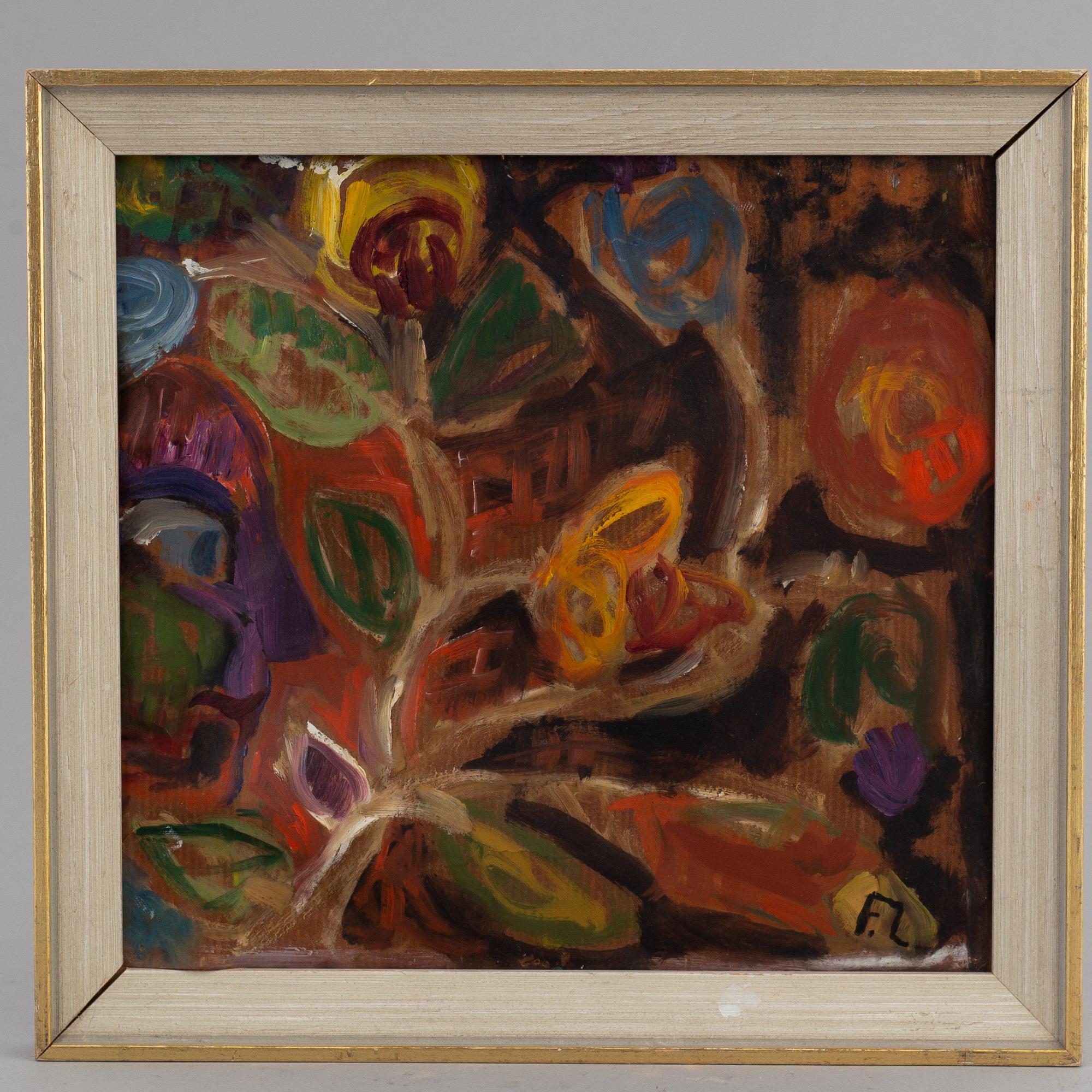 FRANS LARSSON, gouache/watercolour, signed.