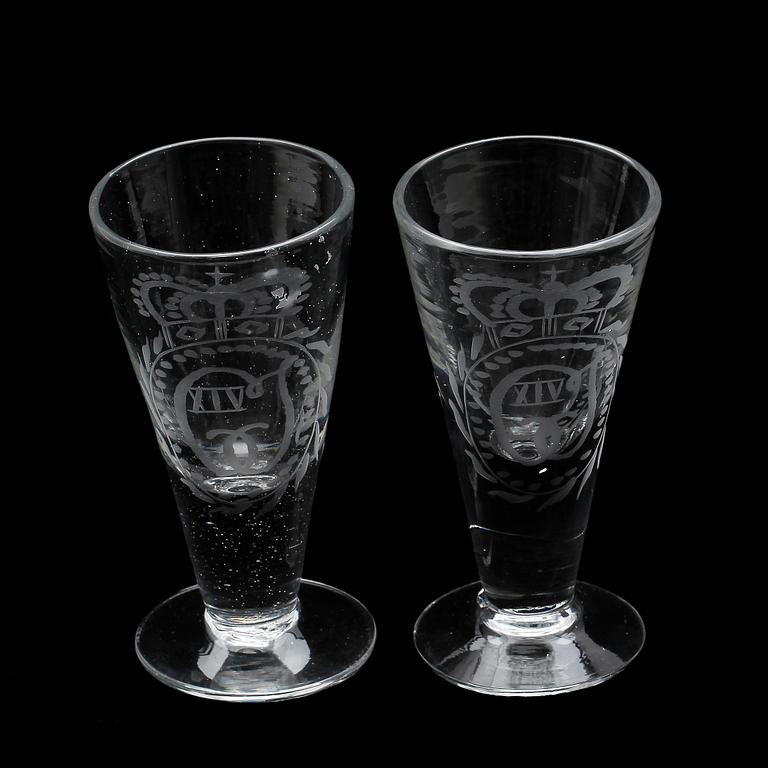 GLAS, 2 st, Sverige, 1800-talets början.